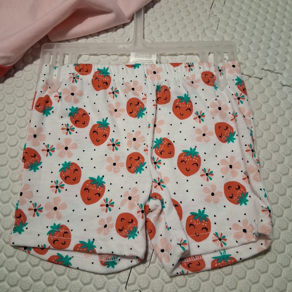 NEW Cutie Pie | Strawberry 3PC Baby Outfit Set w/ Shoes | 0-3M - Picture 5 of 6